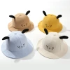 Baby pure cotton hats, new spring and autumn styles, cute and super adorable cartoon dog fisherman hats, children's sunshade basin hats, travel trend Specification image